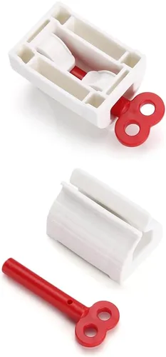 Vista 5 de AKOAK 3 tubos manuales de pasta de dientes para apretar, reutilizables, multifuncionales, dispensador de pasta de dientes, accesorios de baño