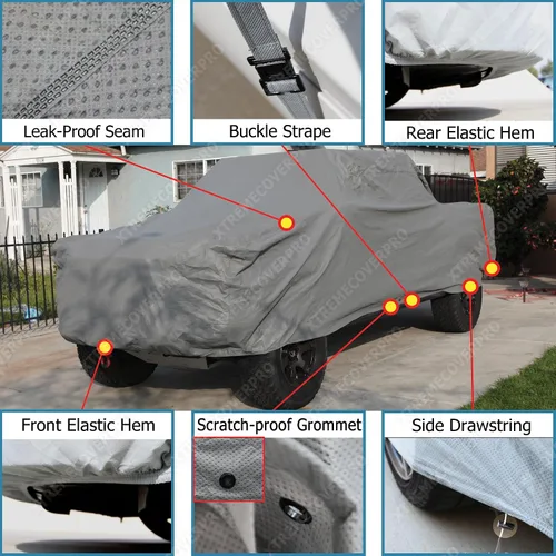 Vista 5 de Funda para automóvil compatible con Toyota Tundra Access Cab 2000 2001 2002 2003 2004 2005 2006 Toyota Tundra Access Cab 6 pies Bed XTREMECOVERPRO