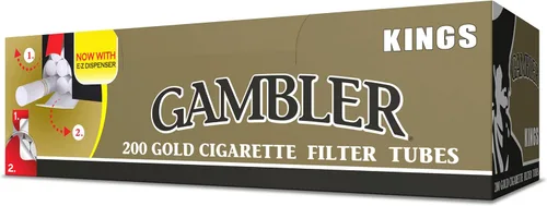 Vista 5 de Gambler Tubos de cigarrillos de tamaño King Light 5 Cajas