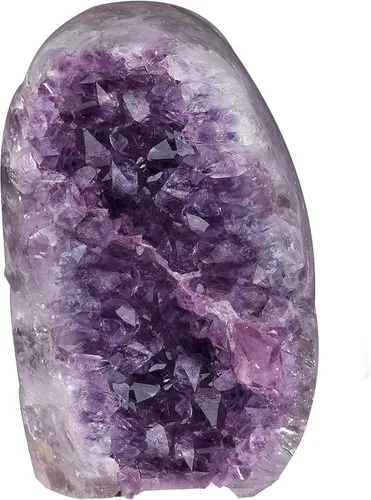Vista 7 de TUMBEELLUWA 5.29-7.05 oz de cristal de amatista natural para decoración del hogar, figura de piedra de cuarzo de geoda drusa cruda para meditación