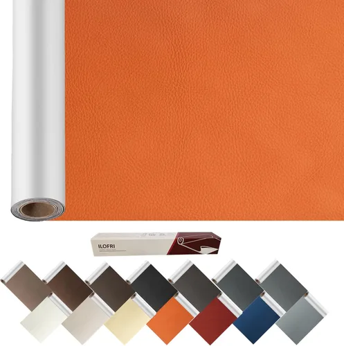 Vista 7 de ILOFRI - Parche de reparación de cuero grande de 60x17 pulgadas, vinilo autoadhesivo y cinta para sofá, asiento de auto, muebles, tapicería, sillas