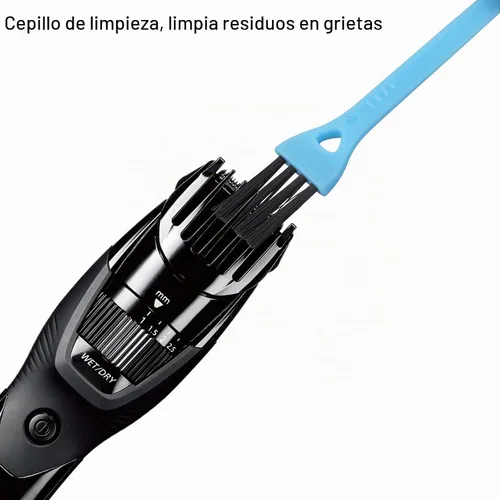 Vista 5 de Cargador de repuesto para afeitadora Panasonic ER-GB42-K, cable de carga para recortadora de barba, con cepillo de limpieza