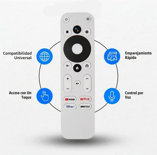 Vista 4 de Control remoto de repuesto para Mecool KM2 / KM2 Plus TV Box compatible con ONN Android FHD 4K UHD Streaming Stick TV Box 100024646 100026240
