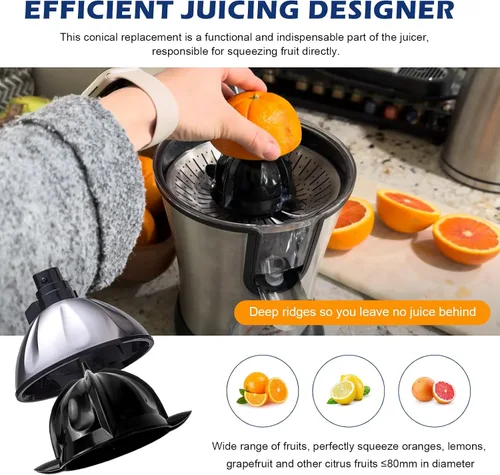 Vista 5 de Piezas de repuesto para exprimidor de cítricos Eurolux, piezas de exprimidor de jugo de limón de naranja, exprimidor de cono