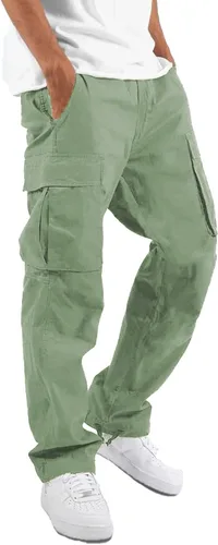 Vista 15 de LYRXXX Pantalones Cargo Casuales para Hombre Pantalones de Senderismo Pantalones de Entrenamiento Joggers Sudaderas para Hombres