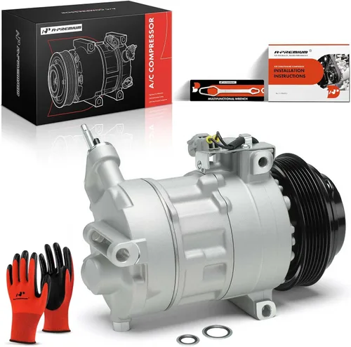 Vista 10 de A-Premium Compresor de aire acondicionado con embrague compatible con Dodge Dart 2013 2014 2015 2016, 1.4L 2.0L 2.4L, 6SBU16 Compresor