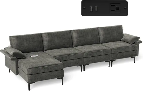 Vista 16 de Giantex Juego de 2 sofás individuales, silla decorativa, con cómodo cojín de 5 pulgadas, reposabrazos con cremallera, patas de acero, sillón de sala