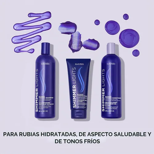 Vista 6 de Clairol Professional Shimmer Lights Purple Conditioner