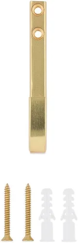 Vista 6 de National Hardware N337-917 Gancho moderno de caña, 4", oro cepillado
