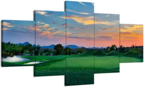 Vista 17 de chenchenArt Payne's Valley Golf Course 19th Hole - Arte de pared para sala de estar, dormitorio, baño, decoración del hogar, campo de golf