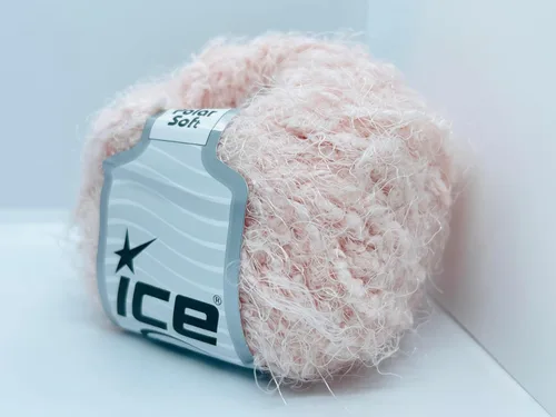 Vista 4 de Polar Soft Shell Pink Ice Yarns - Hilo novedoso de nailon para pestañas largas y cortas, 1.76 oz (1.76 onzas) 180.4 ft (60 yardas)