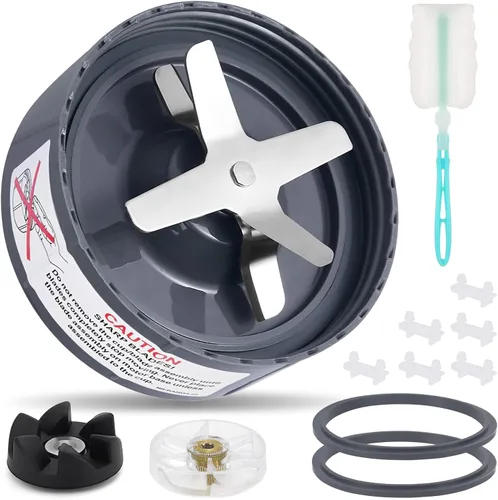 Vista 9 de 7 piezas de repuesto de cuchilla mezcladora extractor cruz cuchilla compatible con Nutribullet 600W y Pro 900W