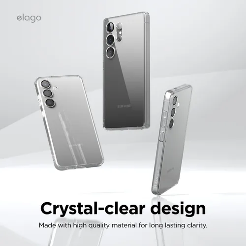 Vista 5 de elago Funda híbrida diseñada para Samsung Galaxy S25 de 6.2 pulgadas, funda protectora con tecnología PC/TPU, recortes precisos de cámara, diseño