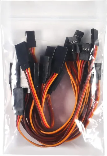 Vista 5 de Cable de extensión servo de 5.9 in, cable de extensión servo de 3 pines, cable de cable macho a hembra, cable de cable de servo control remoto RC