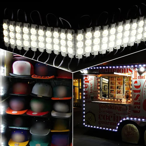 Vista 5 de Luz LED Storefront, módulo de inyección 5630 blanco puro súper brillante de 60 pies con fuente de alimentación de CA UL 12v