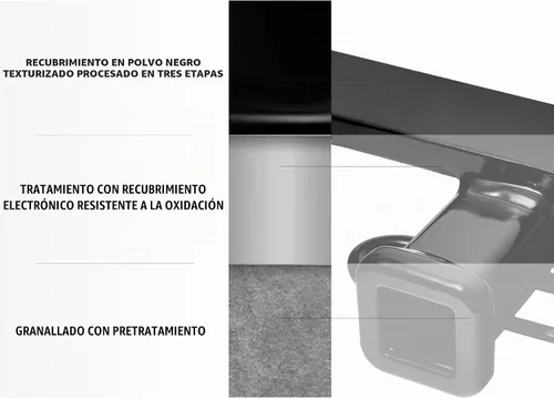 Vista 6 de ARMORDILLO 8719282 Enganche de remolque Clase 3 Receptor de 2 pulgadas Compatible con Ford Transit 2015-2023 150/250 / 350
