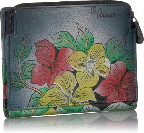 Vista 2 de Anna By Anuschka Cartera de mano de cuero genuino pintada a mano para mujer