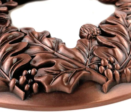 Vista 8 de Tapa Tarro Vela Topper, Fruta Sagrada Bronce Fruta Sagrada de Bronce