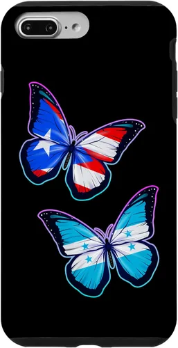 Vista 12 de Honduras Puerto Rico bicultural Roots. Butterfly Version Case for iPhone 17