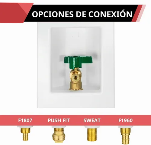 Vista 4 de 1 caja de salida EFIELD Pex premontada para máquina de hielo, supresor
