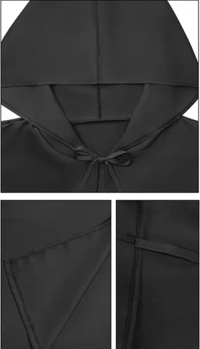 Vista 3 de Adult Robe Kids Hooded Cloak Men Women Anankin Skywalker Cosplay Outfit Halloween Costume