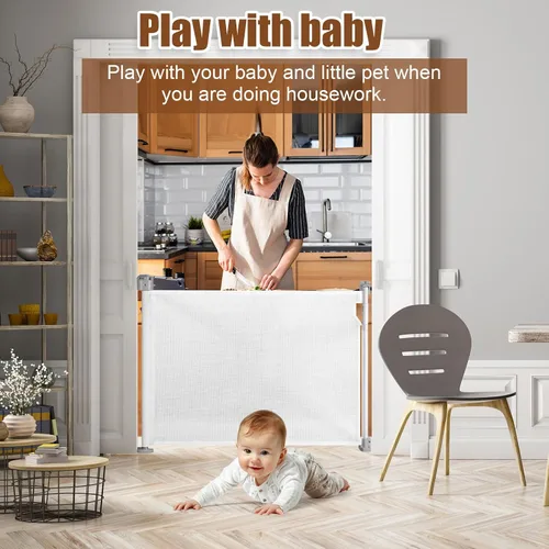 Vista 6 de Kit de piezas de repuesto para puerta de bebé, kit de montaje en pared para barrera de seguridad para bebés, accesorios para perros con soportes