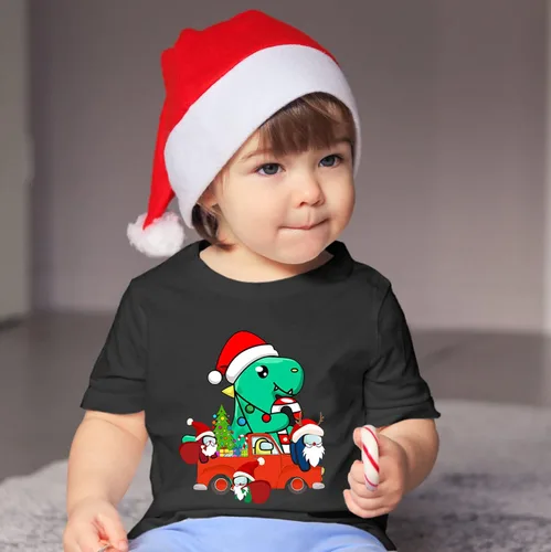 Vista 6 de Camisa de juego para niños, camisas de cuello redondo para niños, camiseta de manga corta de moda para niños y niñas