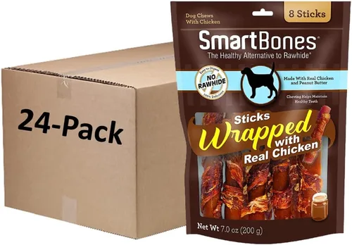 Vista 12 de SmartBones SmartStick envuelto con pollo real, 1 unidad (paquete de 8)