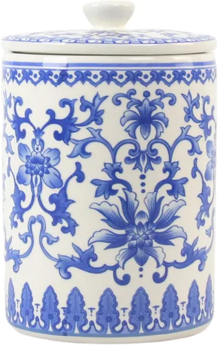 Vista 4 de 10 Strawberry Street Chinoiserie - Juego de recipientes de 3 piezas, color blanco y azul Chinoiserie Azul