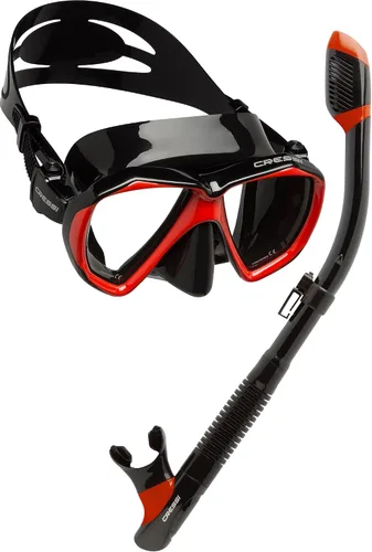 Vista 6 de Cressi Adult Snorkeling Kit: Mask + Snorkel, Dual Lens Mask Made of Soft Silicone: Perfect Seal Ranger & Tao