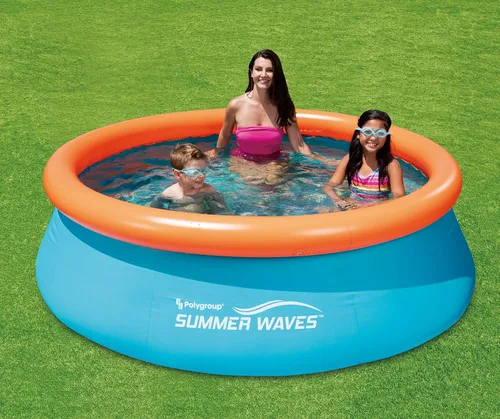 Vista 3 de Summer Waves Piscina de ajuste rápido 3D de 10 x 30 pulgadas con 2 pares de gafas 3D