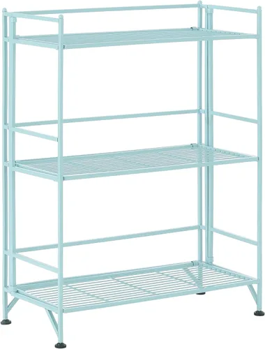 Vista 6 de Convenience Concepts Designs2Go - Estante para almacenamiento extra de 2 pisos, metal, plegable, Negro