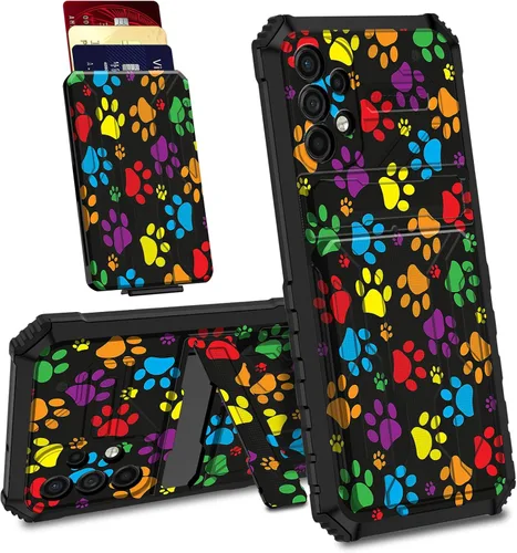 Vista 17 de BVDIKMI Funda para Samsung Galaxy A32 5G con ranura desmontable para tarjetero, soporte híbrido, de doble capa, resistente, a prueba de golpes