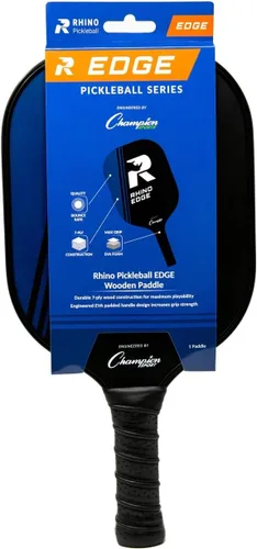 Vista 4 de Champion Sports - Palas de pickleball de rinoceronte: palas de pickleball para interiores o exteriores en madera, aluminio, fibra de vidrio, Borde
