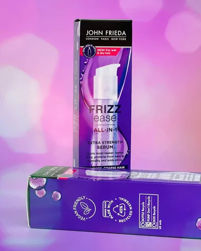 Vista 3 de John Frieda Frizz-Ease - Suero extra fuerte de 6 efectos, 1.69 onzas (paquete de 3)