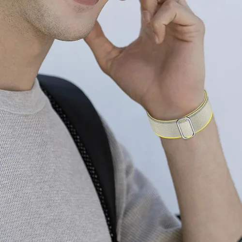 Vista 7 de Paquete de 5 bandas compatibles con Fitbit Versa 2 para mujeres/Versa Lite/SE, suave banda de nylon trenzada ajustable para un solo bucle