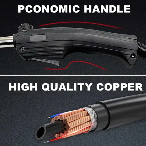 Vista 3 de Pistola de Soldadura MIG de Servicio Pesado 250A de 10 pies, Reemplazo para Lincoln Magnum PRO 250L K4530-2 K4530-1 K3081-1, Compatible con Soldador