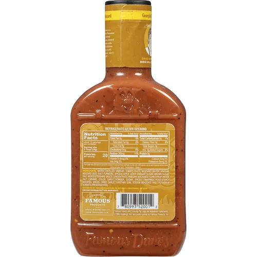 Vista 6 de Famous Dave's - 1 unidad de salsa barbacoa de mostaza Georgia (17.5 oz.)