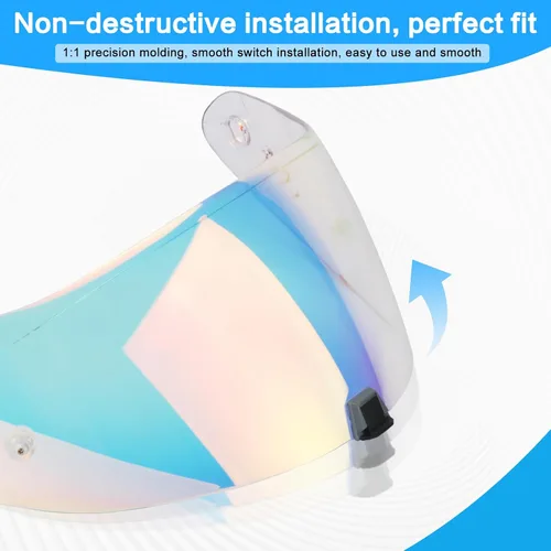 Vista 5 de Visera para Casco Compatible con T520 ST1400 para Motocicleta, Visor R1 Air para Cara, Protector de Casco, Accesorios de Reemplazo, Visera para Rojo