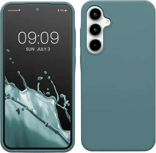 Vista 268 de kwmobile Funda Compatible con Samsung Galaxy A14 5G - Funda de teléfono de TPU y silicona con acabado suave - Verde Lima