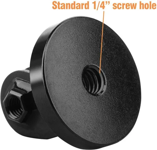Vista 4 de Adaptador de montaje de trípode compatible con Gopro, conversión de montaje de cámara ChromLives de 1/4" -20, adaptadores de aluminio 1+1 sistema
