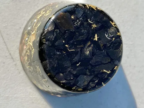 Vista 28 de Generador de orgón Buster de un solo cristal de ojo de tigre Acumulador de energía ¡Herramienta de regalo perfecta! ¡Orgonita muchos ingredientes
