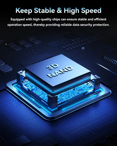 Vista 4 de Orlian Unidad de estado sólido SSD portátil externa de 120 GB USB 3.1 Gen 2 de hasta 500 MB/s de estado sólido de alta velocidad para teléfono