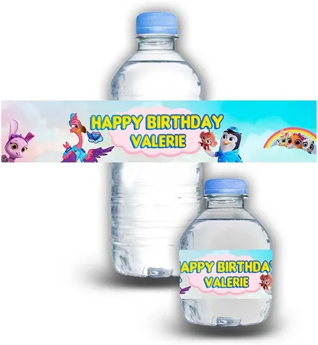 Vista 14 de Calcomanías impermeables para botellas de agua para niños, personalizables, paquete de 12 (coches)