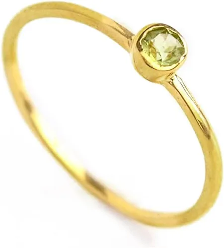 Vista 10 de Anillo pequeño de piedras preciosas apilable, banda de anillo delicada y delgada minimalista, anillo simple apilable de piedra natal