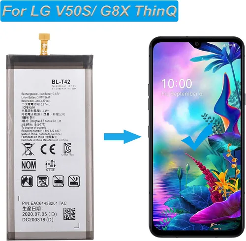 Vista 5 de Batería de repuesto BL-T42 compatible con LG V50S/G8X ThinQ ThinQ V50 con herramientas