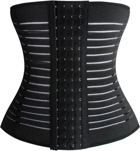 Vista 2 de Entrenador de cintura para mujer faja de pérdida de peso faja de reloj de arena moldeadora de cuerpo cinturón de cintura para yoga entrenamiento