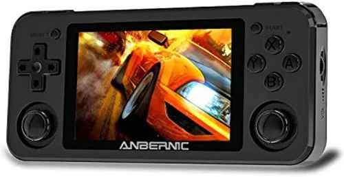Vista 6 de Dosnura RG351P Handheld Game Console, Retro Game Console Open Linux Tony System RK3326 Chip 64G TF Card 2500 Classic Games 3.5 Inch IPS Screen