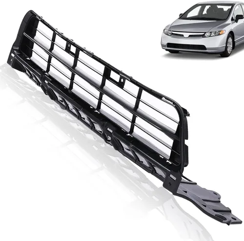 Vista 2 de PIT66 Parrilla de cubierta del parachoques inferior delantero compatible con Honda Civic Sedán 2009 2010 2011 Parrilla para HO1036127 RH01530008