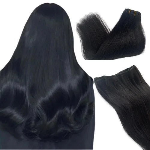 Vista 24 de Extensiones adhesivas rubias de cabello humano brasileño grado 9A, #60 rubio platino, cinta en 12 pulgadas, 20 unidades por juego, extensiones